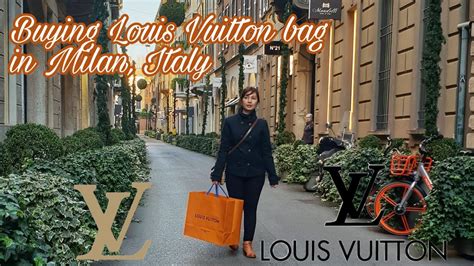 buying Louis Vuitton in Milan